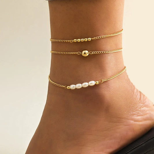 Bracelet de Cheville Perlé